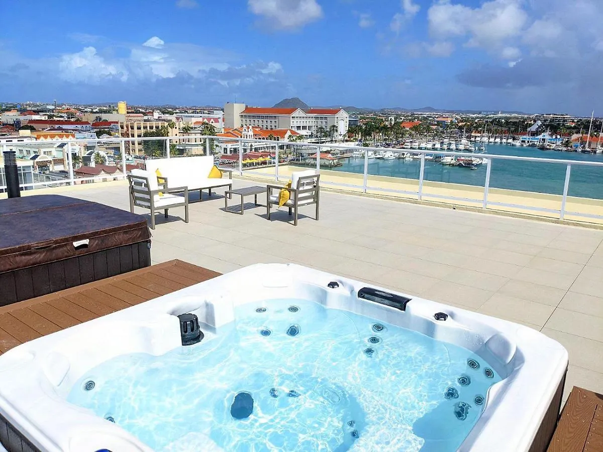 *New* 2Bd 2Bath Apt With Ocean View, Pool, Gym Daire Oranjestad